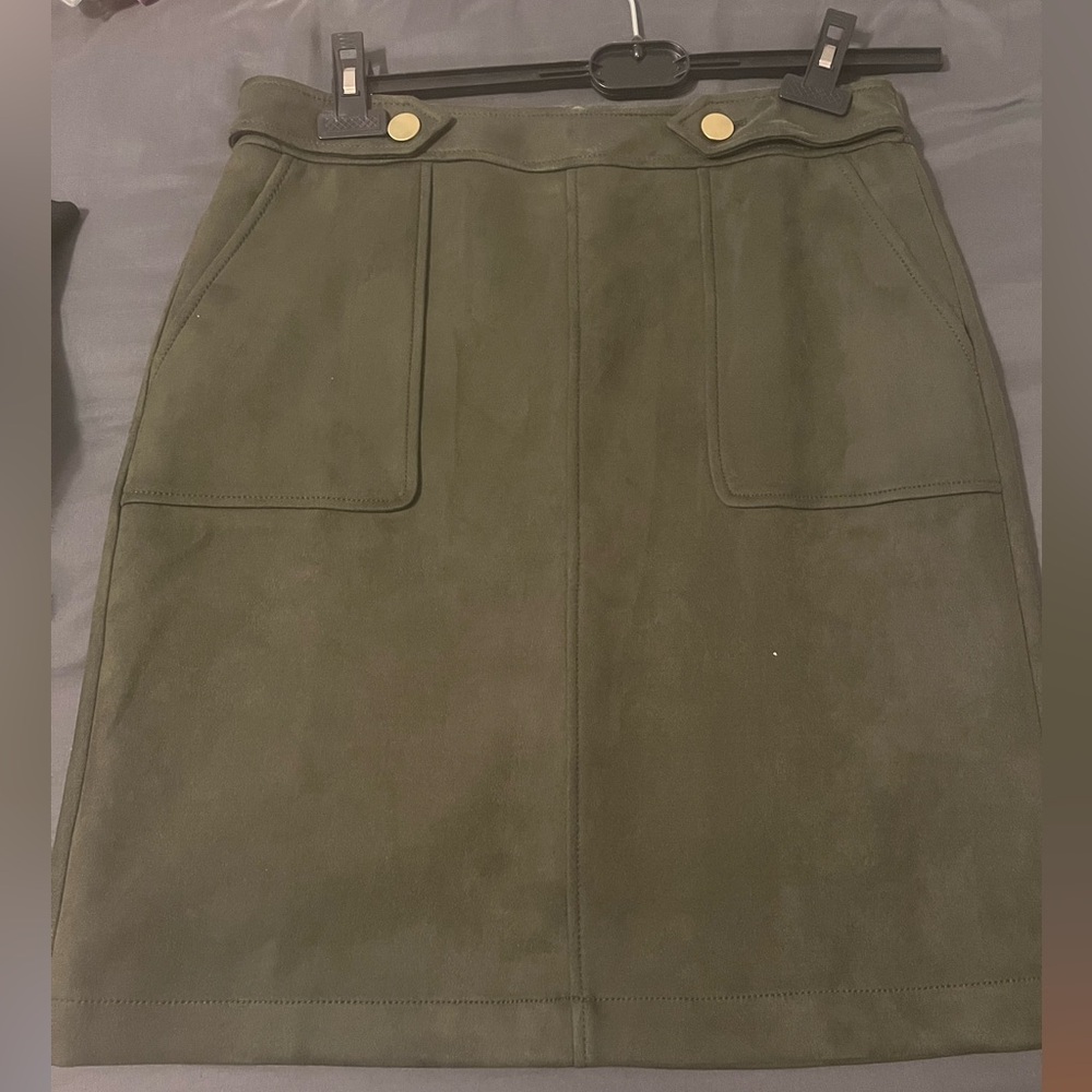 LOFT Forest Green Skirt